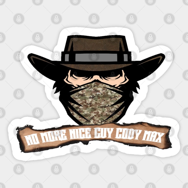 Cody Max No More Nice Guy Logo Sticker by SGW Backyard Wrestling